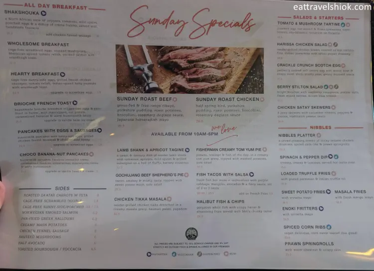 All Things Delicious Menu - Mains